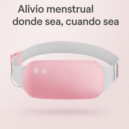 Faja Térmica Menstrual con Masaje – Alivio Portátil para Cólicos y Dolor Lumbar